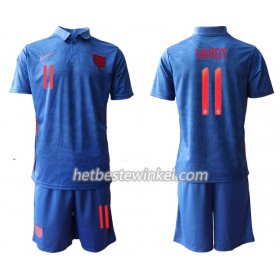 Engeland Vardy 11 Voetbaltenues Kind Uit EK 2020 - SS (+ Korte broeken)